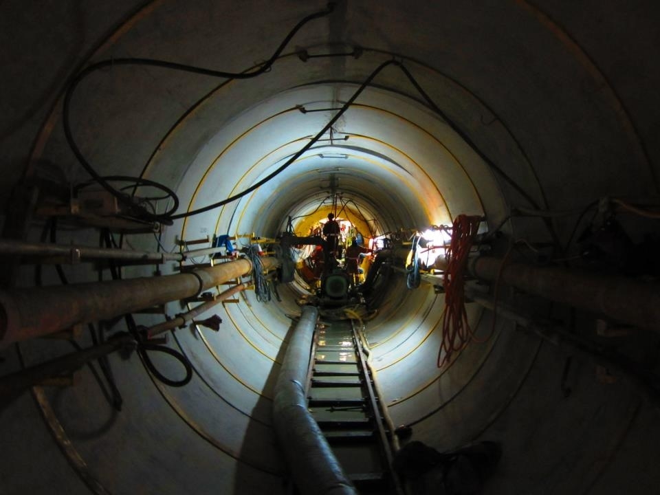 Pipe culvert & shafts at Banyan Avenue